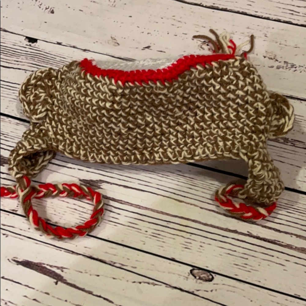 Handmade sock monkey hat - Picture 4 of 5